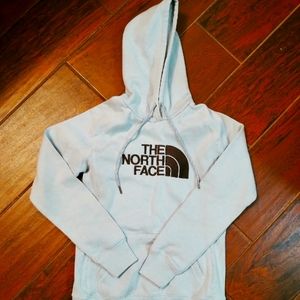 The North Face light blue hoodie xs